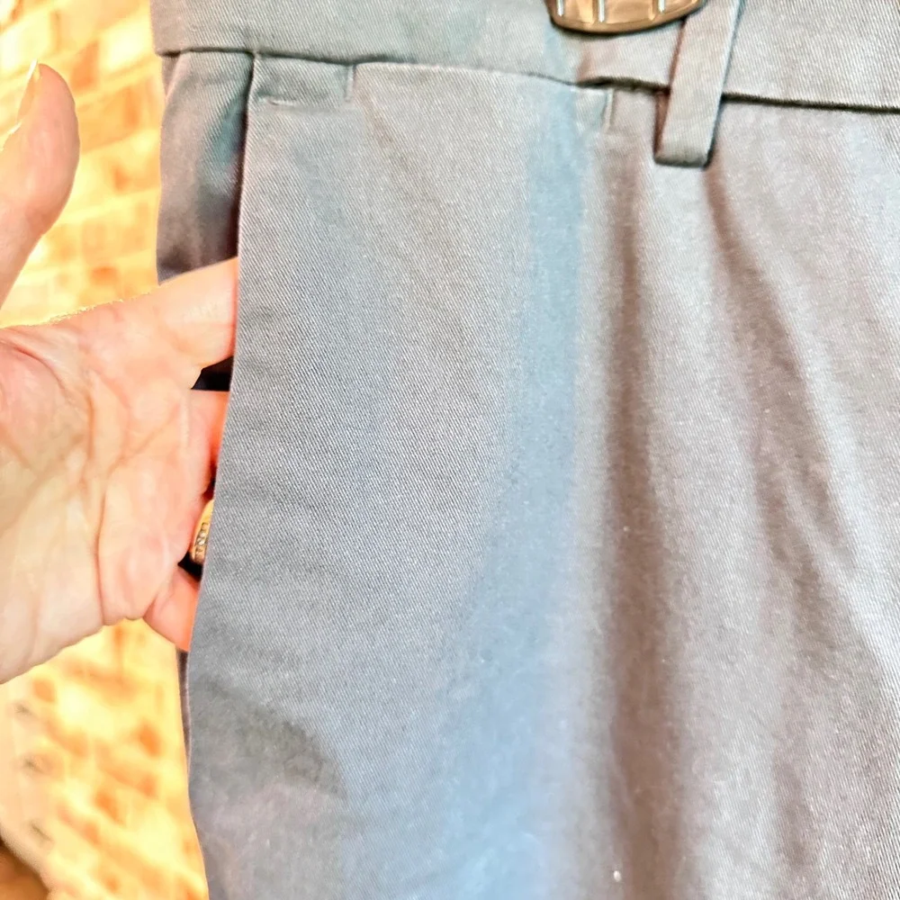 Banana Republic‎ Chino Pants Mens 38x29 Gray Stretch Cotton Casual Trousers